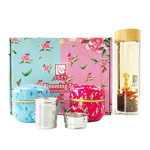 Blooming Tea Ball Kits Green Tea Leaves Flowering Tea 12 PCS Tea Bloom Balls