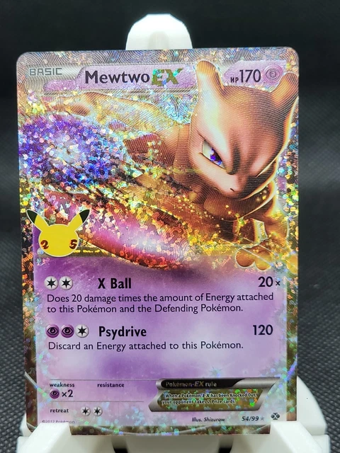 POKÉMON TCG MEWTWO EX Celebrations: Classic Collection 54/99 Holo Ultra ...