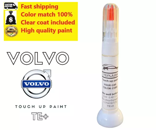 For VOLVO 487 EMBER BLACK Touch up paint pen with brush (SCRATCH REPAIR)