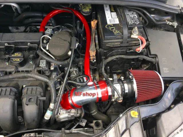 Red For 2012-2018 Ford Focus 2.0L L4 Non-Turbo S SE SEL Titanium Air Intake