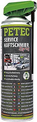 PETEC Service Haftschmierspray/KFZ Schmiermittel 71550 Transparent 500 ml