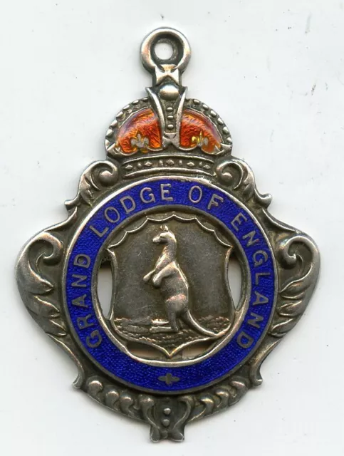 Grand Lodge Of England Masonic  Silver Medal To K V Watts Portland Lodge 3851
