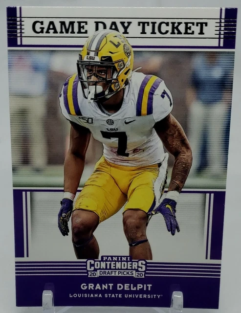 2020 Panini Contenders Draft Picks Game Day Ticket Insert Card #40 Grant Delpit