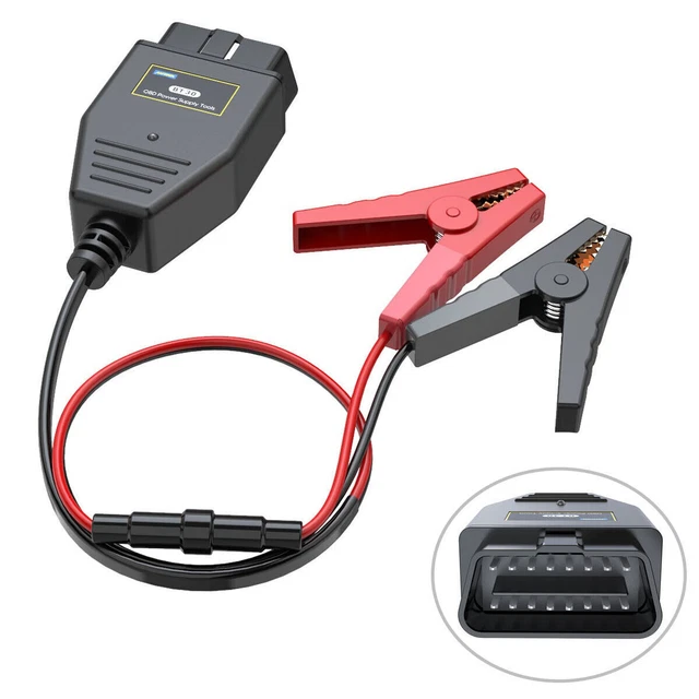 OBD II ECU Emergency Power Supply Cable Car Diagnostic Cable Memory Saver