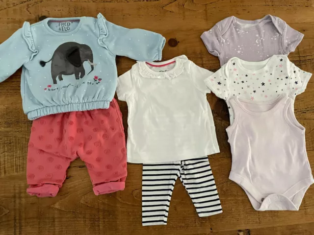 Baby Girl up to 1 month Bundle Outfits Bodysuits Primark F&F