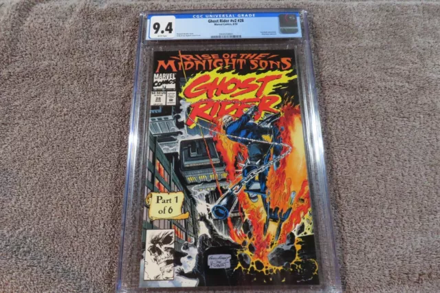 1992 MARVEL Comics GHOST RIDER #28 Key 1st ap. LILITH & MIDNIGHT SONS - CGC 9.4