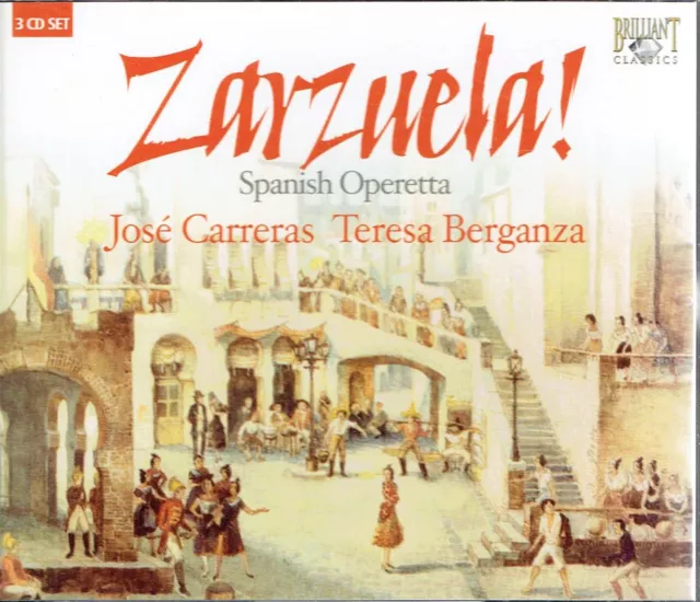 CD Zarzuela Festival Spanish Operetta 3CD Carreras Berganza