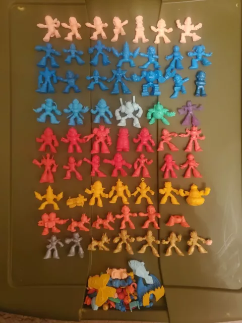 Megaman Rockman Vintage Keshi Capcom Lot of 60 plus accessories