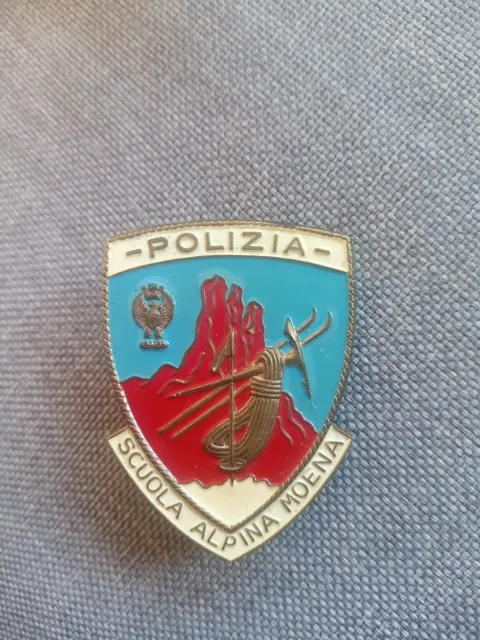 Distintivo/Spilla Montagna - Polizia - Scuola Alpina Moena
