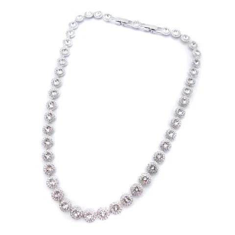 Swarovski Angelic All Around Necklace Stone Silver Color /Mf Os Women