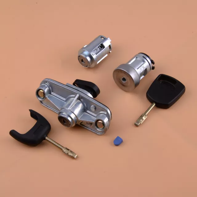 Fit For Ford Mondeo MK3 Ignition Barrel Door Lock & Trunk Lid Lock Set 2 Keys