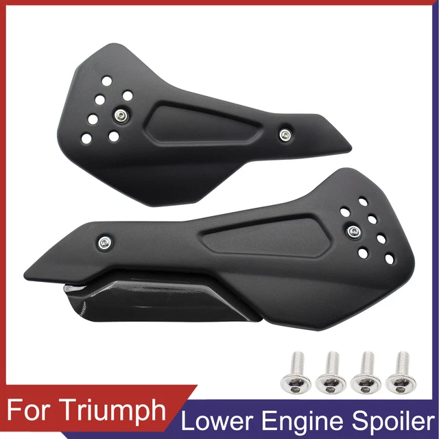 Gloss Black Belly Pan For Aprilia Shiver 750 (2007–2012) – Easy Bolt-On Spoiler - View #2