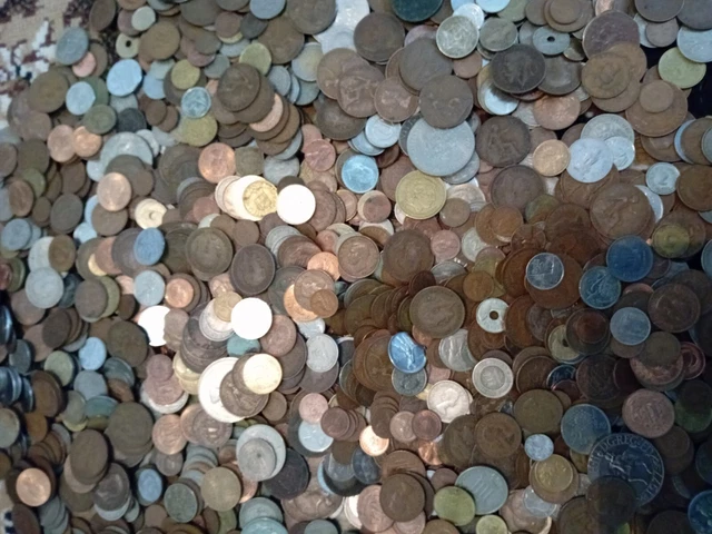 World And British Coins Joblot Bulk  Collection 9 Kg