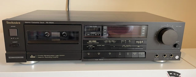 Piatto Cassette Technics RS-B665 Ricondizionato - Classe AA, HX Pro, Dolby, 1 Anno Garanzia