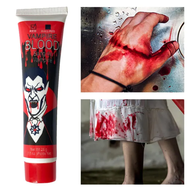1-3Pcs-28ml Fake Blood Artificial Plasma Halloween Party Cosplay Zombie Makeup