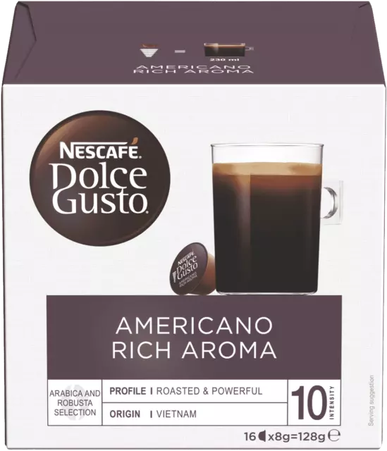 Nescafe Dolce Gusto Americano Coffee Capsule Coffee Pods Pack 12379741