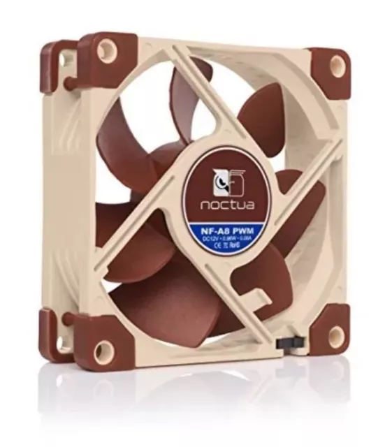 Noctua NF-A8 PWM Ventilateur Silencieux Haut de Gamme 4 Broches 80 mm Marron