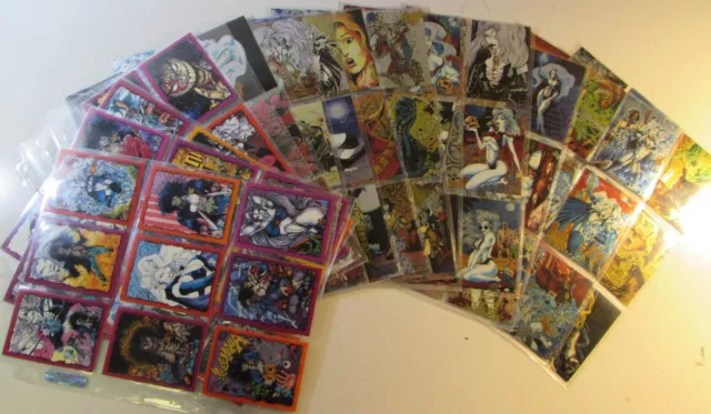 Chaos! Comics Krome Cards 14 Pages (126) Lady Death 1994 and Evil Ernie 1993