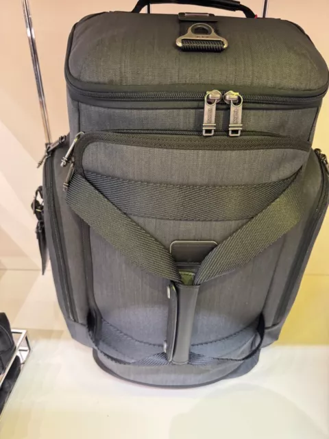 NEW Tumi EVANSTON Polyester Hybrid Backpack Duffel Bag - CHARCOAL / BLACK