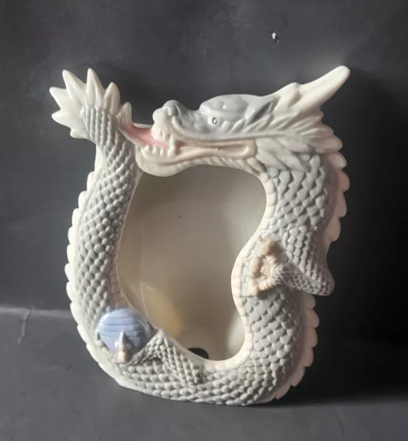 Beautiful Yoshimi Dragon Picture Frame Vintage High Grade Porcelain From Japan.