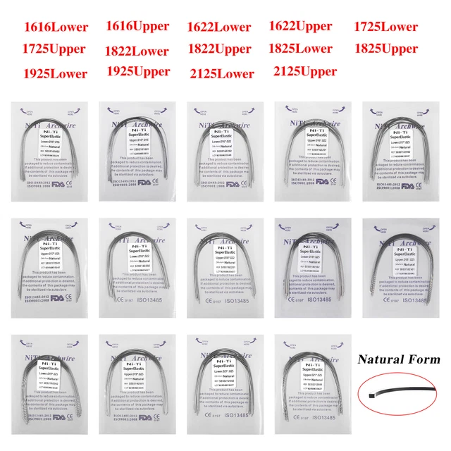 20X Dental Super Elastic Niti Arch Wires Natural Form - Foto 7