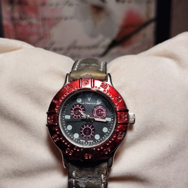 Ancienne Montre collector Vintage Luc Desroches Quartz Vintage Originale XXe Collection - Collection