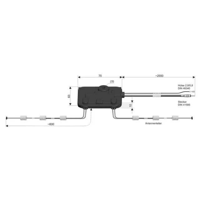 Mauvais Balan Attb 5010.01 Rundfunkantenne pour Camping-Car Am/Fm , DAB+