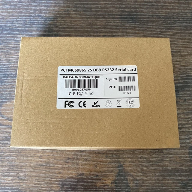 Carte PCI Adaptateur Port Série RS422/RS485 – Modèle MCS9865, Compatible Windows/Linux, Isolation Photoélectrique - 9