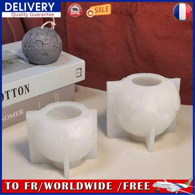 Silicone Resin Mould DIY Handicrafts 3D Earth Moon for Christmas Halloween Gifts