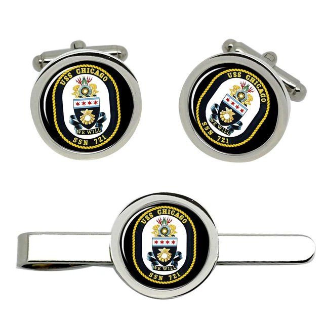 14TH FIGHTER SQUADRON USAF Gemelli E Fermacravatta Set EUR 43,09