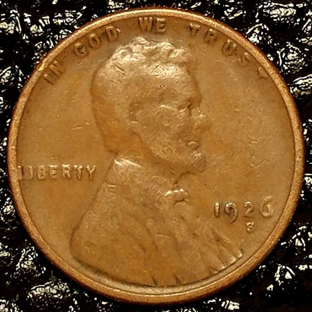 1926-S Lincoln Cent ~ VERY GOOD (VG) Condition ~ $20 ORDERS SHIP FREE!