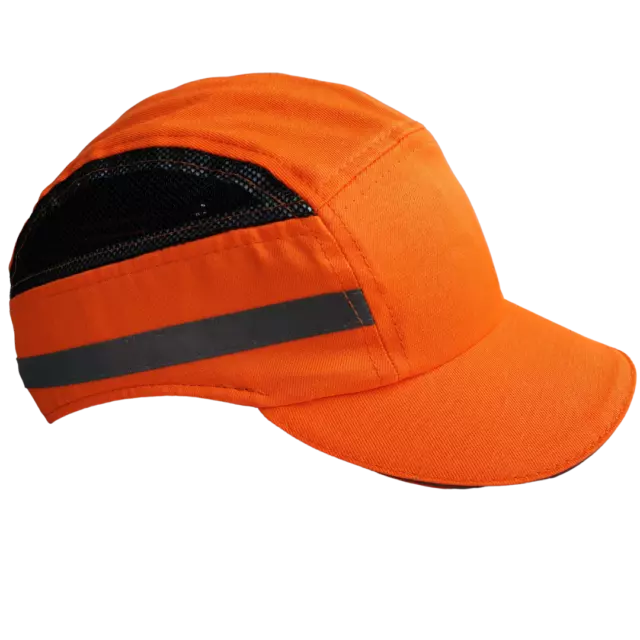 ViCap Aero Orange Anstoßkappe / Sicherheitskappe mit ABS-Schale & Warnschutz