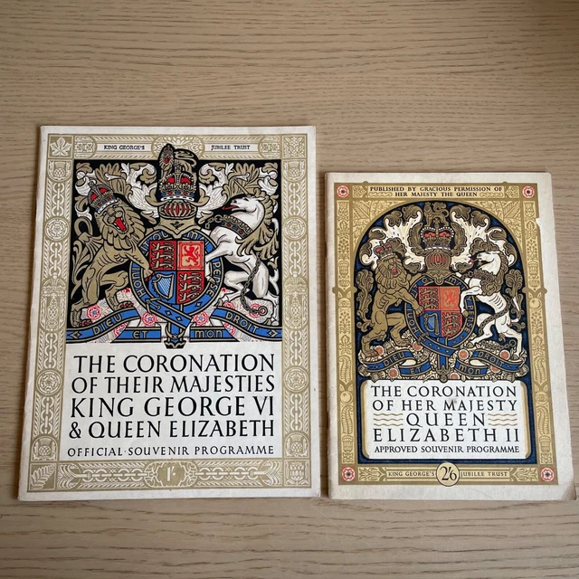 CORONATION SOUVENIR PROGRAMMES KING VI, QUEEN ELIZABETH II 1937