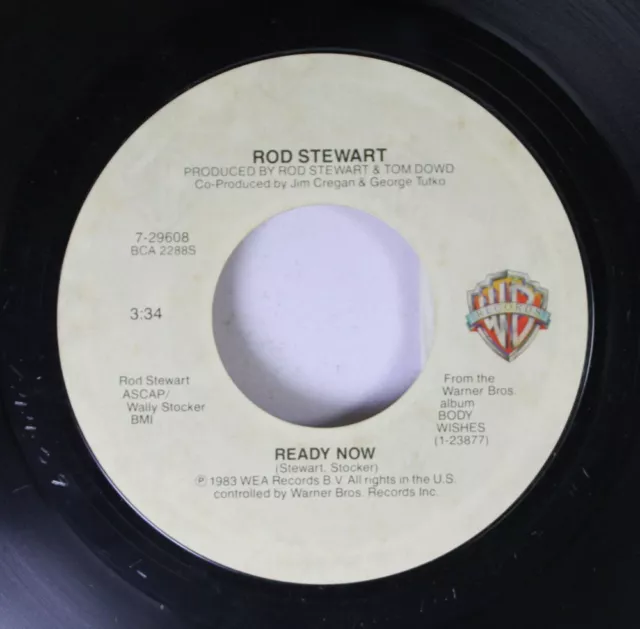 Rock 45 Rod Stewart - Ready Now / Baby Jane On Warner Bros Records