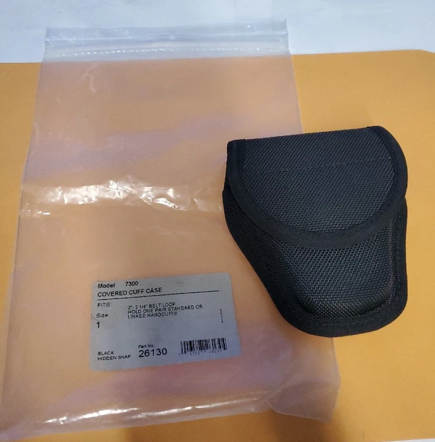 Bianchi, Covered Cuff Case, 7300, Part # 26130, Black Hidden Snap