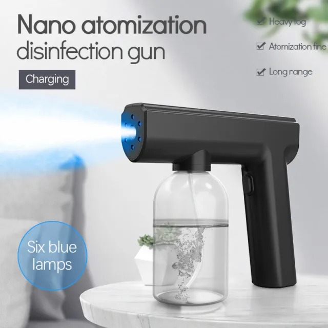 Pistola de desinfección de vapor nano pulverizadora eléctrica USB potente portátil Blu-Ray