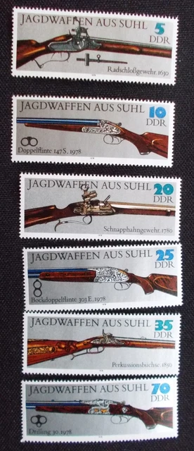 Briefmarken DDR 1978 "Jagdwaffen aus Suhl " postfrisch