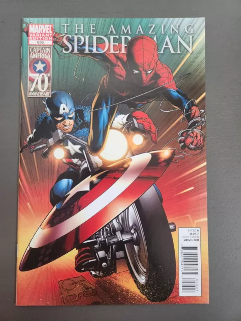 Amazing Spider-Man #656 Quinones Captain America 70th Anniversary Variant