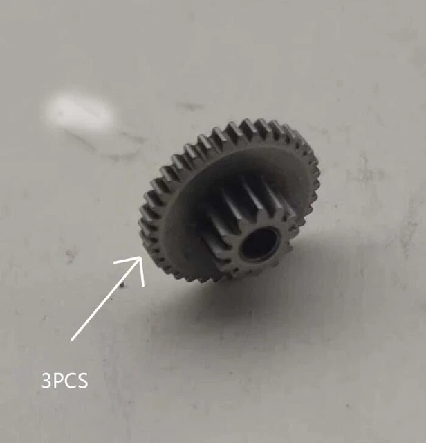 3PCS Metal Duplex Gear 12 Teeth 0.5 Module + 36 Teeth 0.4 Module Hole 3mm