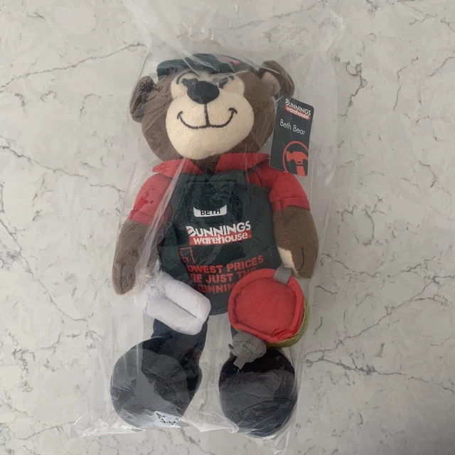 Bunnings Warehouse Bunnings Bear ぬいぐるみ Bunnings Warehouse Teddy Bear Bree Plush Soft Toy Shovel