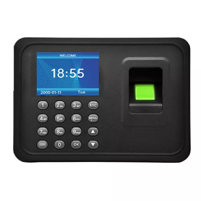 NEU Fingerprint Zeiterfassung Stechuhr Stempeluhr USB Fingerabdruck Scanner C7B5