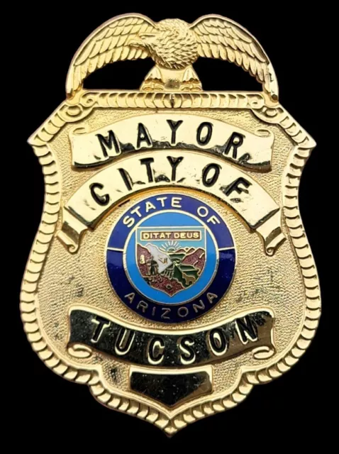 Original MAYOR CITY OF TUCSON STATE OF ARIZONA USA OBSOLETE Badge