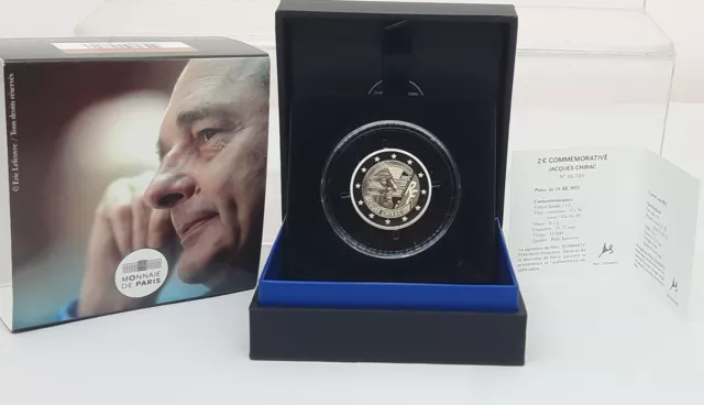 Francia 2 Euros 2022 Proof - Conm. Jacques Chirac