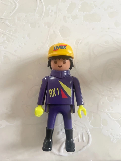 Playmobil Moto Vintage Avec Pilote - Circuit De Course - Occasion Bon état