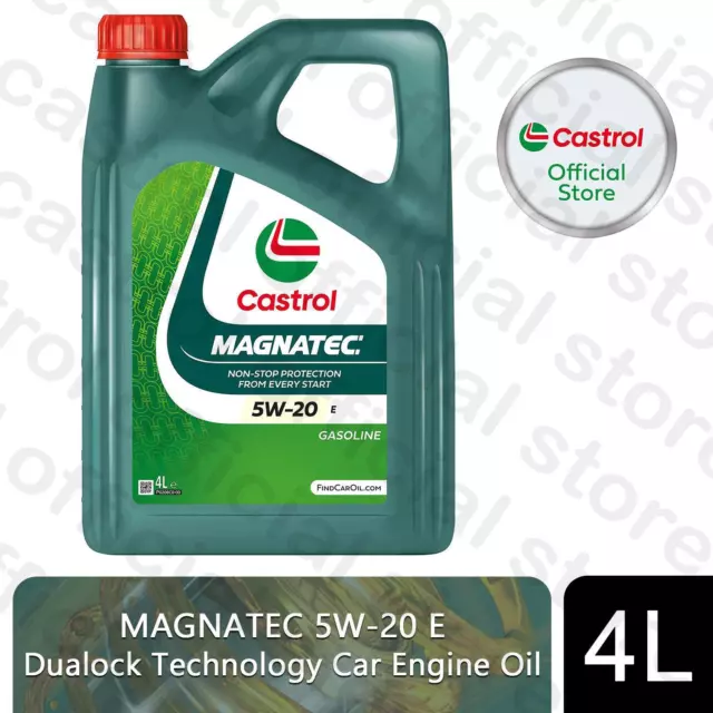 Castrol Magnatec 5W-20 E 4L Car Engine Oil Dualock Technology, 4 Litre