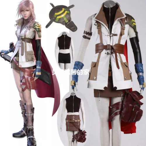 Final Fantasy XIII 13 Cosplay Costumes Lightning Eclair Farron Custom made