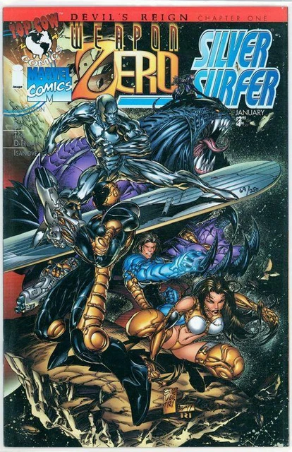Weapon Zero Silver Surfer #1 Dynamic Forces Signed John Buscema Df Coa Marvel
