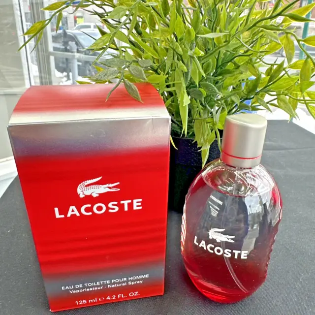 Lacoste Red Classic 4.2oz Men's Eau de Toilette Spray Bottle