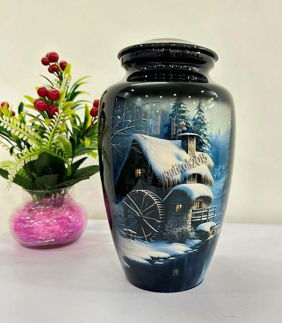 Cremation Urn for Adult Human Ashes Funeral Memorial Urn of Loved One Burial Urn