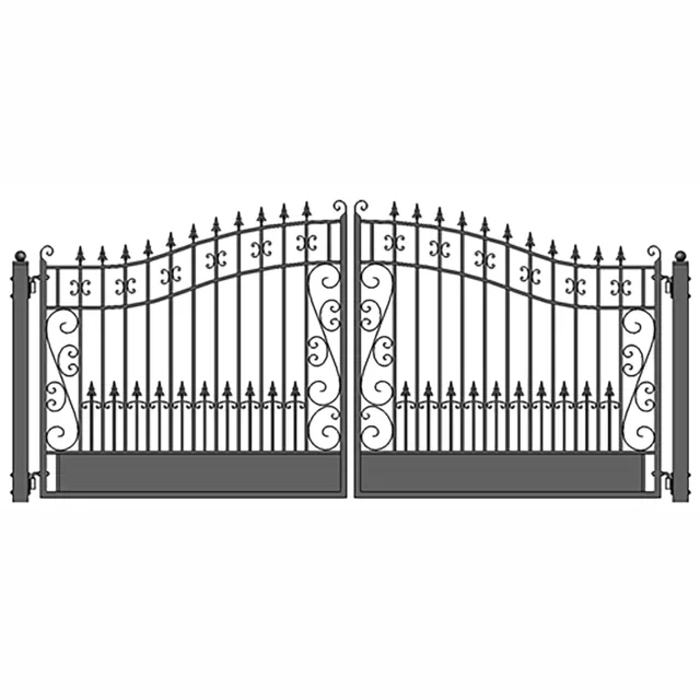 ALEKO Venice Style Garden Yard Steel Dual Driveway Gate 16' High Quality